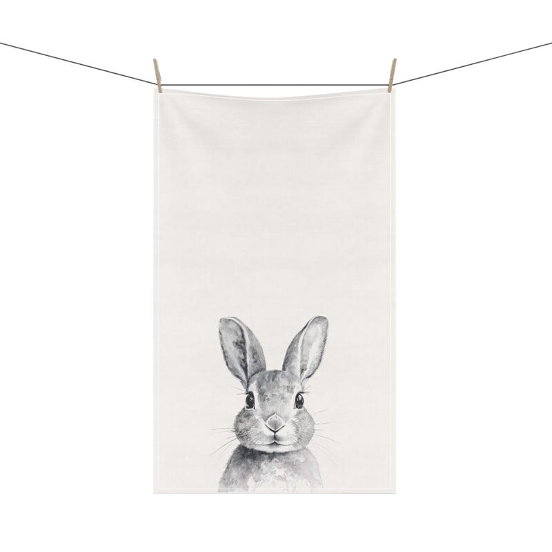 Bunny Tea Towel - Etsy