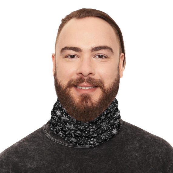 小物 Snowflake Neck Gaiter Neck Gaiter, Snowflake Pattern, Winter Apparel, Face Warmer