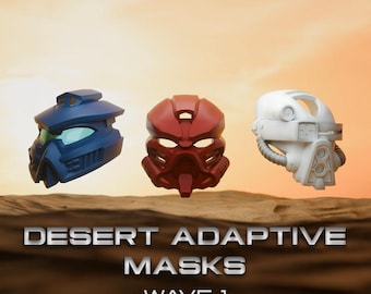 Desert-Adapted Nuva Masks | Akaku, Kaukau, Hau | Wave 1