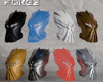 Vivos, Mask of Life | Formowane wtryskowo, Perłowe złoto, Ciemny niebieski trans, Perłowy jasnoszary, Biały, Czarny, Płaskie srebro, Stare złoto