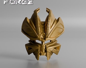 Mask of Chrono Vision / Time | Bionicle G2 Mask, Pearl Gold