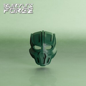 Mask of Stealth | Great Kanohi Volitak, Dark Green/metru Green