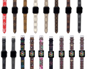 louis vuitton apple watch band etsy
