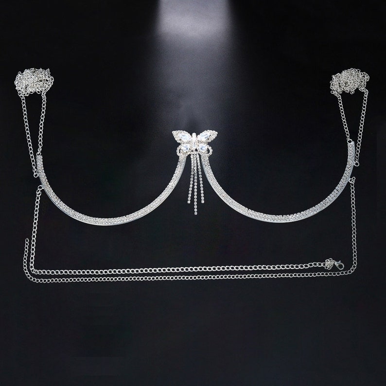 Butterfly Chest Bracket Bra Chain Etsy
