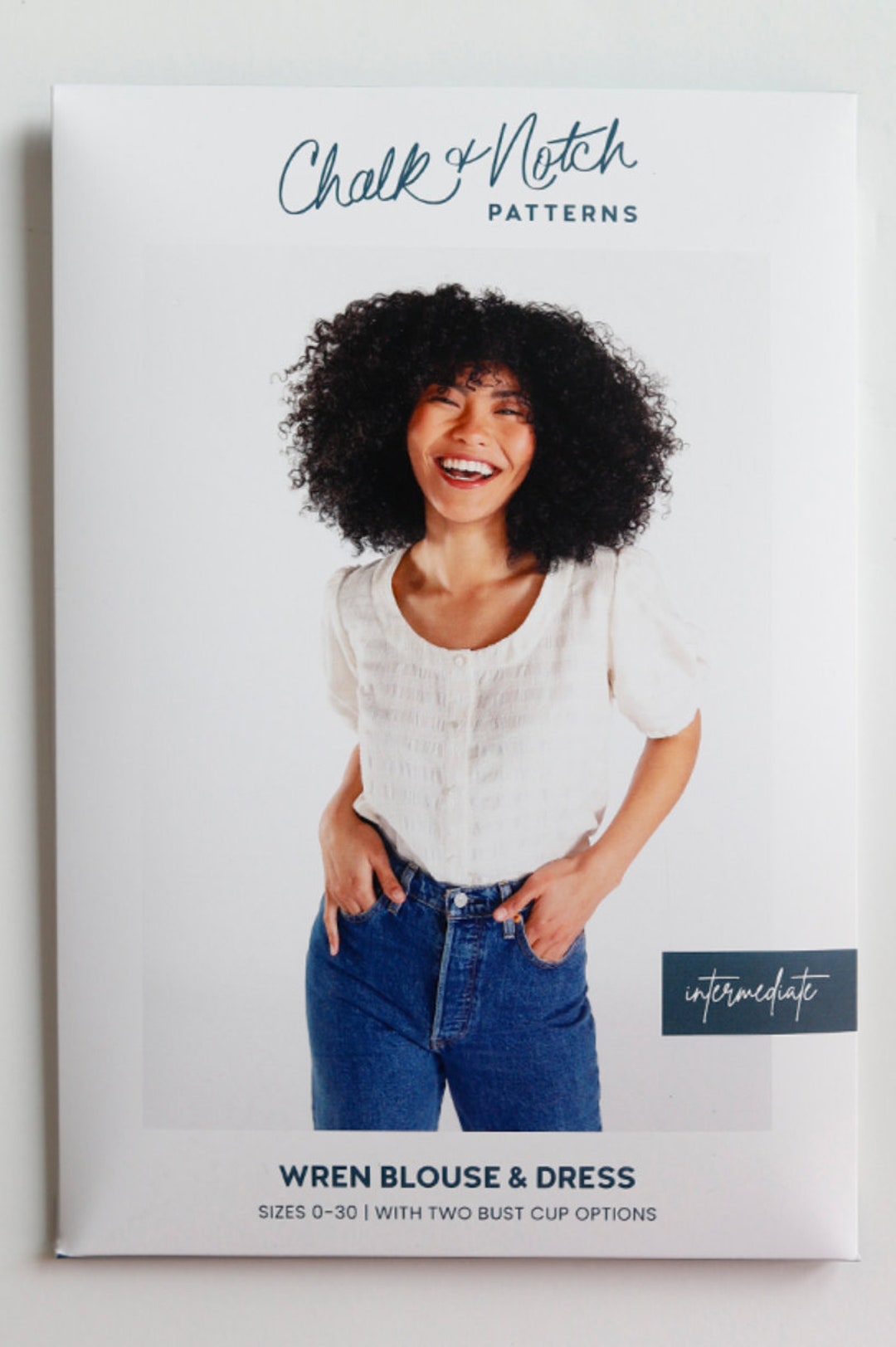 Chalk & Notch Patterns Wren Blouse and Dress Pattern - Etsy