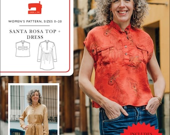 Liesl & CO's Santa Rosa Top and Dress Pattern