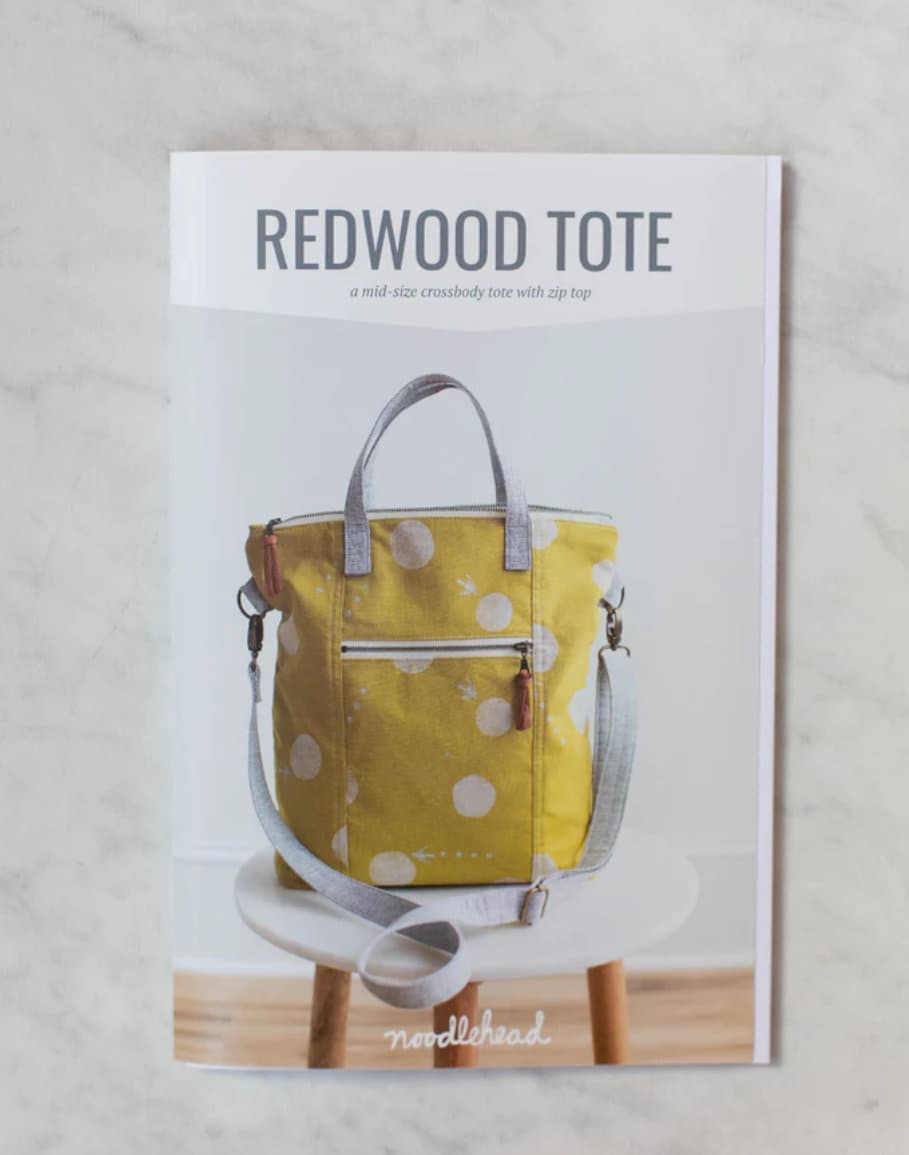 Buy Noodlehead Redwood Tote Bag Pattern Full Pattern Instruction Booklet Crossbody Tote Bag Pattern With a Zip Top. Online in India Etsy