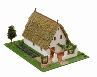 CUIT Ceramic Building Construction Kit, Traditional Valencian House (1:87)