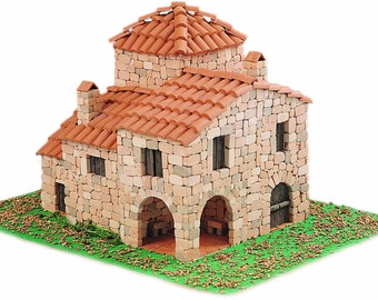 CUIT Ceramic Building Construction Kit, Rural House Serranos (1:60)