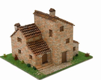 CUIT Ceramic Building Construction Kit, Rural House 4 (1:87)