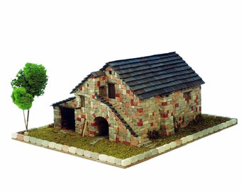 CUIT Ceramic Building Construction Kit, Rural House of Huesca (1:60)