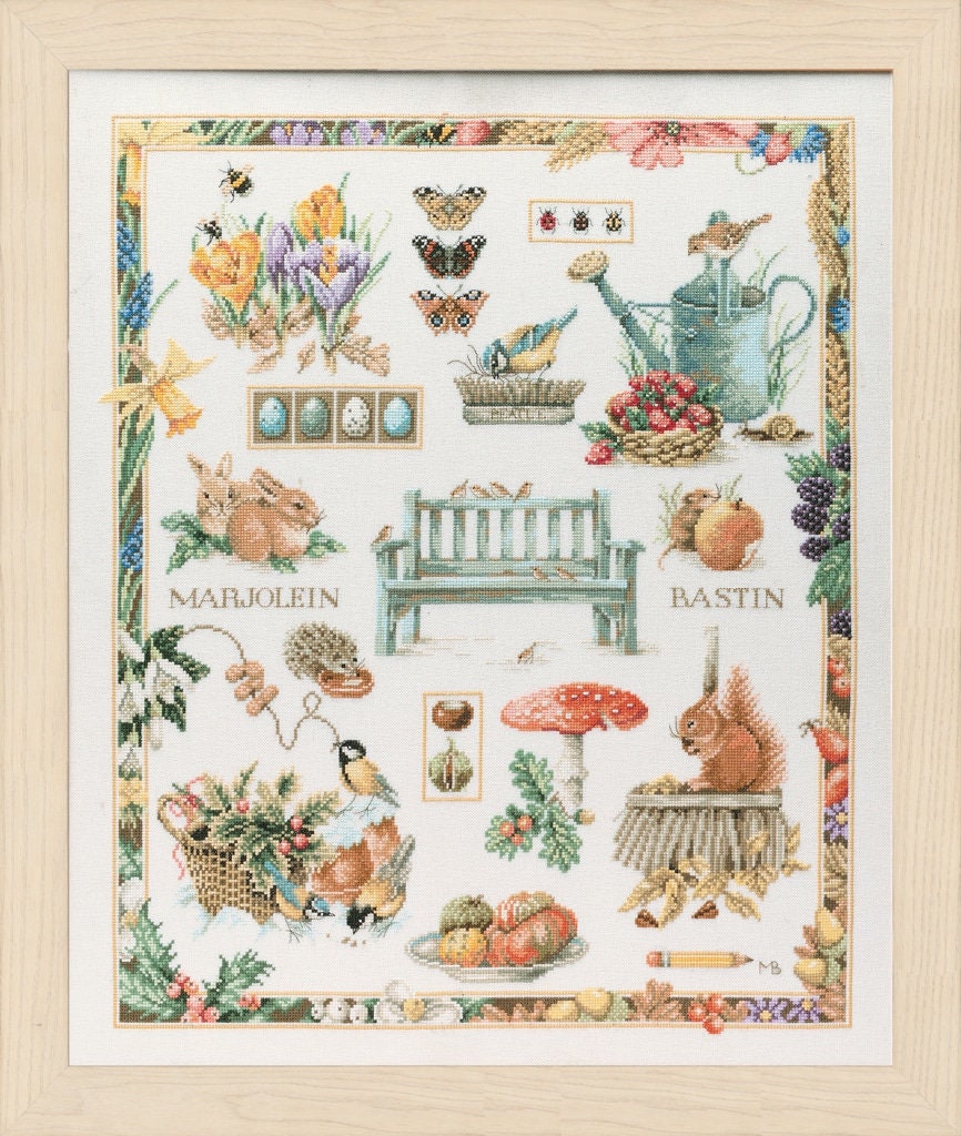 Lanarte Counted Cross Stitch Kit Four Seasons 20.8 x Etsy