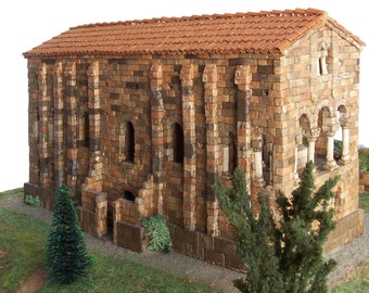 CUIT Ceramic Building Construction Kit, Santa Maria del Naranco (Asturias) Church (1:120)