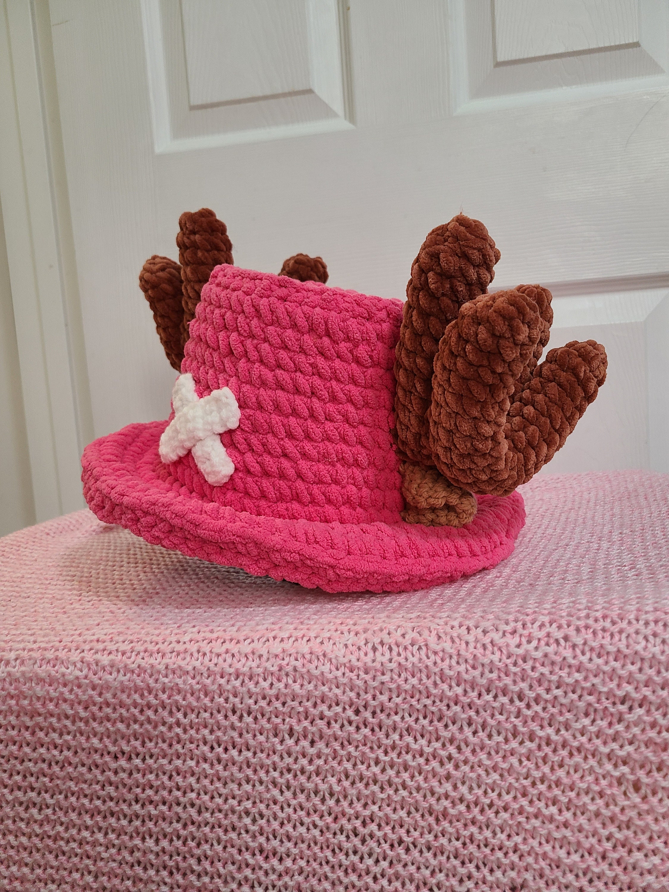 Crochet Dr. Tony Pirate Hat (Pink)