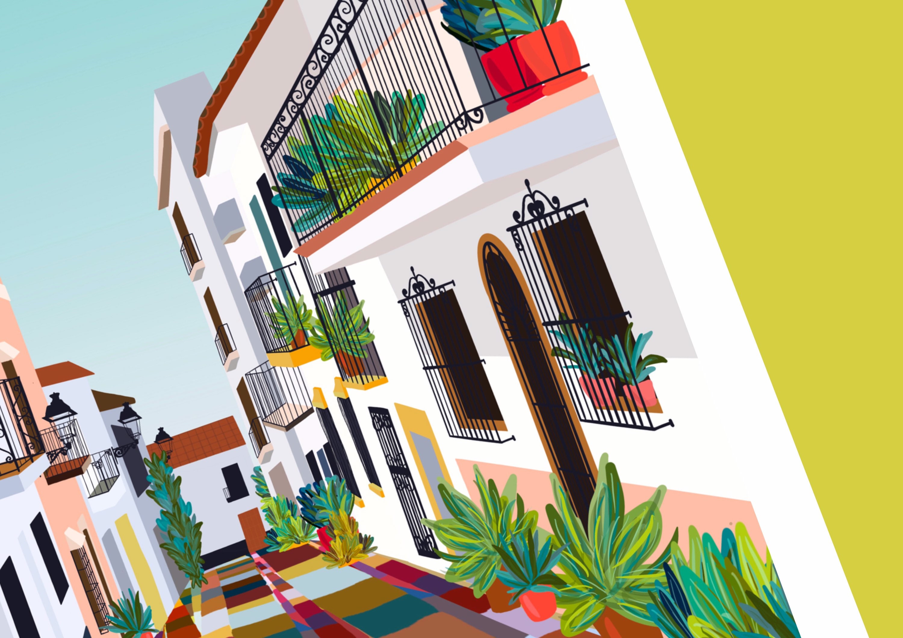 Marbella / Spain / Old Town / Travel / Wall Art / Print / Etsy