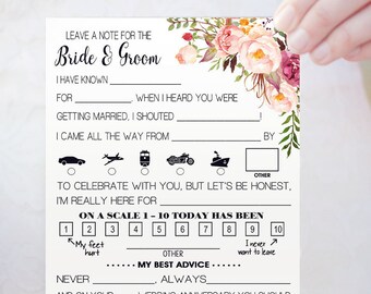 Leave a Note to the Bride and Groom - Etsy