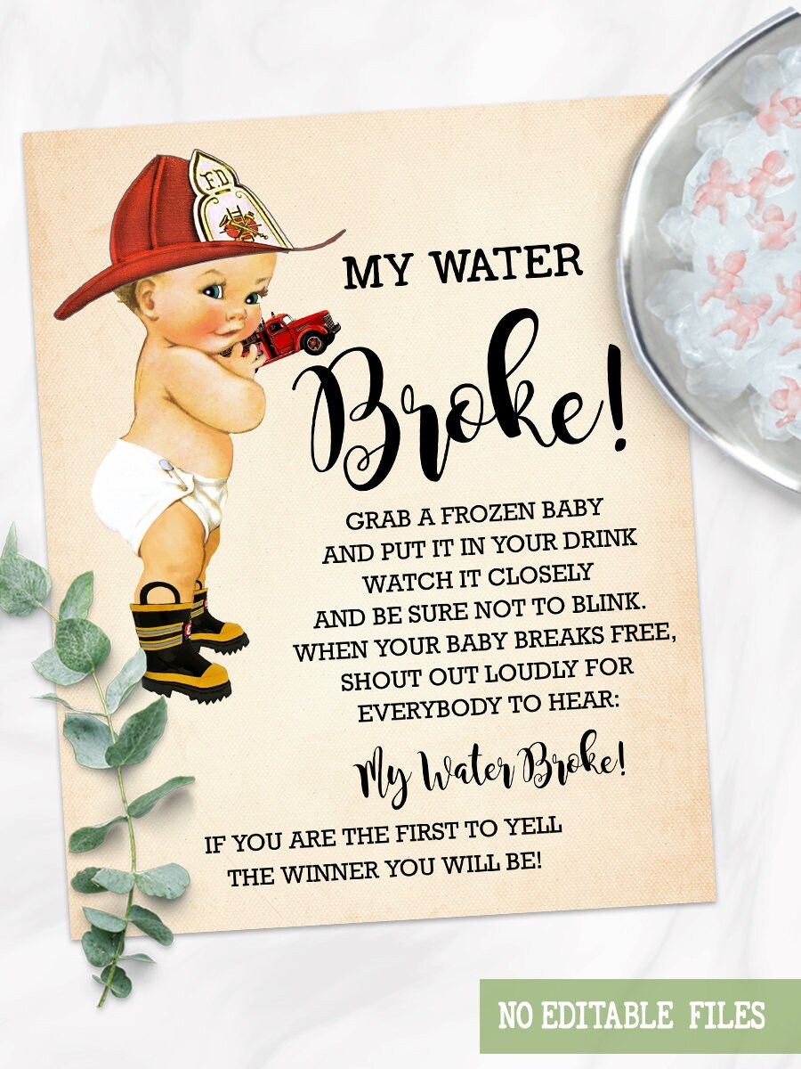 Fireman Who Am I Baby Shower Game Guess Who I Am Firefighter lupon.gov.ph