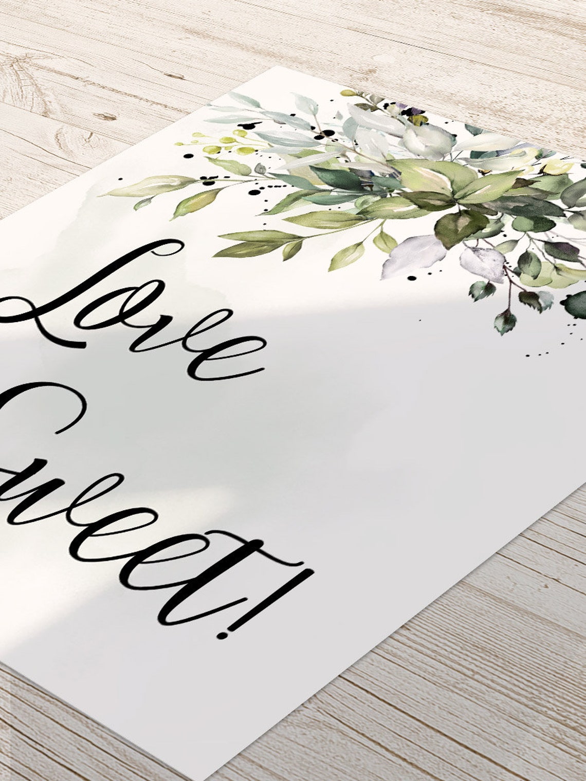 Greenery Love is Sweet Sign Bridal Shower Sign Wedding Shower | Etsy
