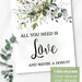 Greenery All You Need is Love and Maybe a Donut Bridal Shower - Etsy