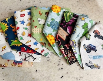 Dog Bandana, Double-sided scarf, Cute Snap On pet wear, Dog Lover Gift, Pet Accessories, Animal Scarf