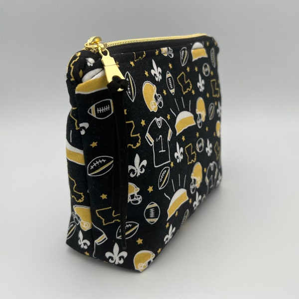 New Orleans Saints Superdome cosmetic bag