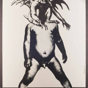 Omen Movie Poster: 1977 Polish Film Art by Andrzej Klimowski