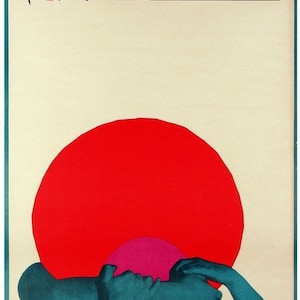 Póster de película polaca original de Russian Field de 1972 de Ryszard Kiwerski, decoración de pared para habitación, regalo, obra de arte, regalo de Polish Poster Studio