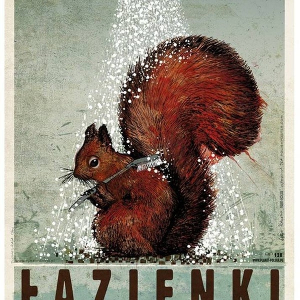 Lazienki Modern Polish poster by Ryszard Kaja