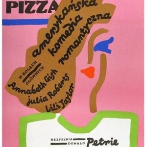 Póster polaco original de Mystic Pizza de 1990 de Jan Mlodozeniec