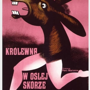 Donkey Skin, Krolewna w Oslej Skorce Original 1970 Polish Movie Poster Wall Decor Animal Art Gift by Wiktor Gorka from Polish Poster Studio