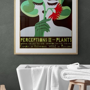 Perceptions 2 planten originele Poolse poster door Patrycja Longawa muur kamer decor plantenliefhebber cadeau kunst kunstwerk van Poolse posterstudio