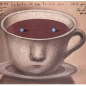 Wish you were here Original 1987 Polish Movie Poster by Stasys Eidrigevicius