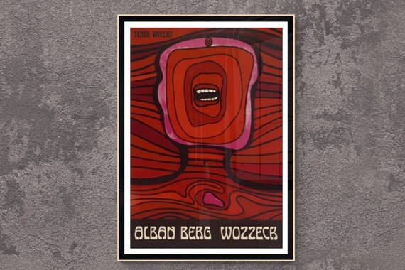 Alban Berg Wozzeck Original 1979 Polish Poster by Jan Lenica