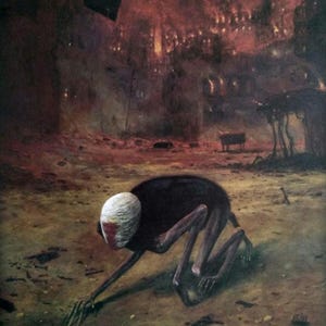 Beksinski Limited Edition Print: Polish Surrealist Art