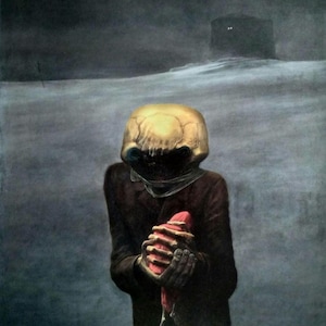 Beksinski Limited Edition Print: Dark Surrealist Art