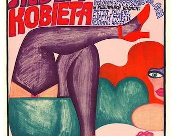 Woman Times Seven Modern Reprint of the iconic 1968 design by Andrzej Krajewski