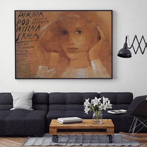 Pique-nique à Hanging Rock par Peter Weir Affiche polonaise originale de 1992 par Wiktor Sadowski Décoration murale Cadeau unique Cadeau du studio d&#39;affichage polonais