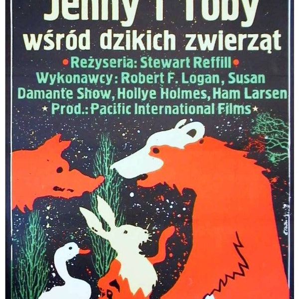 The Adventures of the Wilderness Family Original 1978 Polish Movie Poster by Jakub Erol