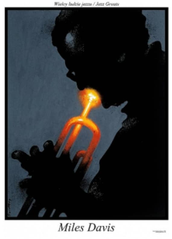 Jazz Greats Miles Davis Polish Music Poster by Waldemar Swierzy - Etsy