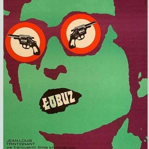 The Crook originele Poolse filmposter uit 1974 door Eryk Lipinski