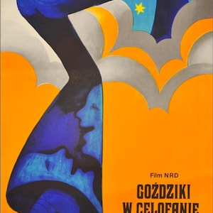Garofani in cellophane, manifesto originale del film polacco del 1977 di Wiktor Gorka, decorazione da parete Flower Power, regalo dello studio di poster polacchi
