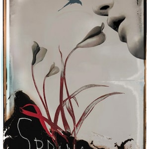 Spring Time Oryginalny nowoczesny, limitowany polski plakat autorstwa Jacka Staniszewskiego