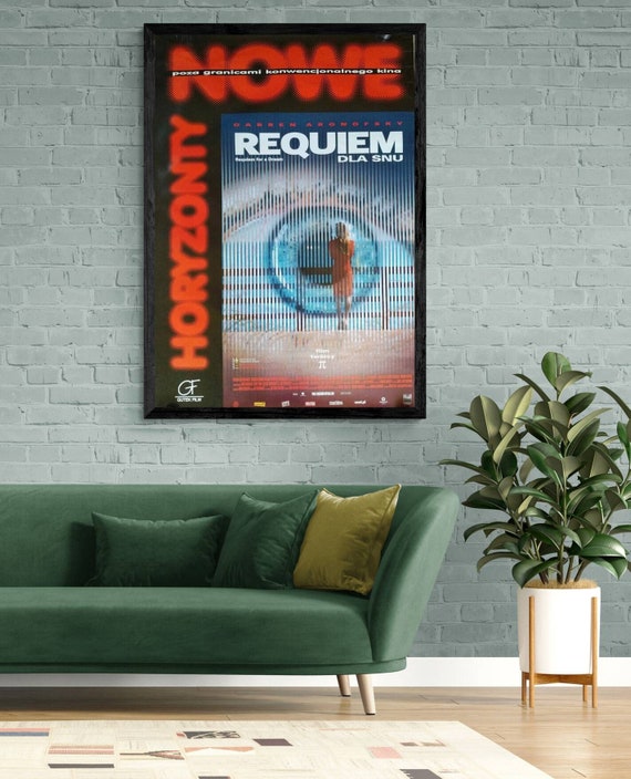 YURQWHRB Requiem voor een droom, muurkunst op canvas, esthetische hoes