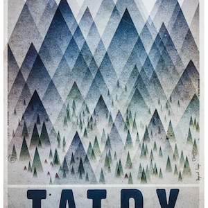 Tatra Mountains Tatry Modern 2000s Polish Poster by Ryszard Kaja