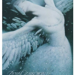 Swan Lake 2000s Polish Poster by Wiesław Wałkuski Ballet Lover Fan Tschaikovsky Wall Room Gift Decor from Polish Poster Studio