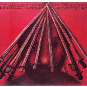 Avenger from the Yellow River Original 1988 Polish Movie Poster by Stasys Eidrigevicius from Polish Poster Studio