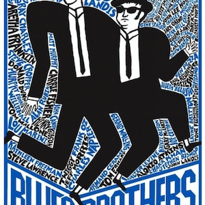 Blues Brothers Polish Movie Poster by Andrzej Krajewski