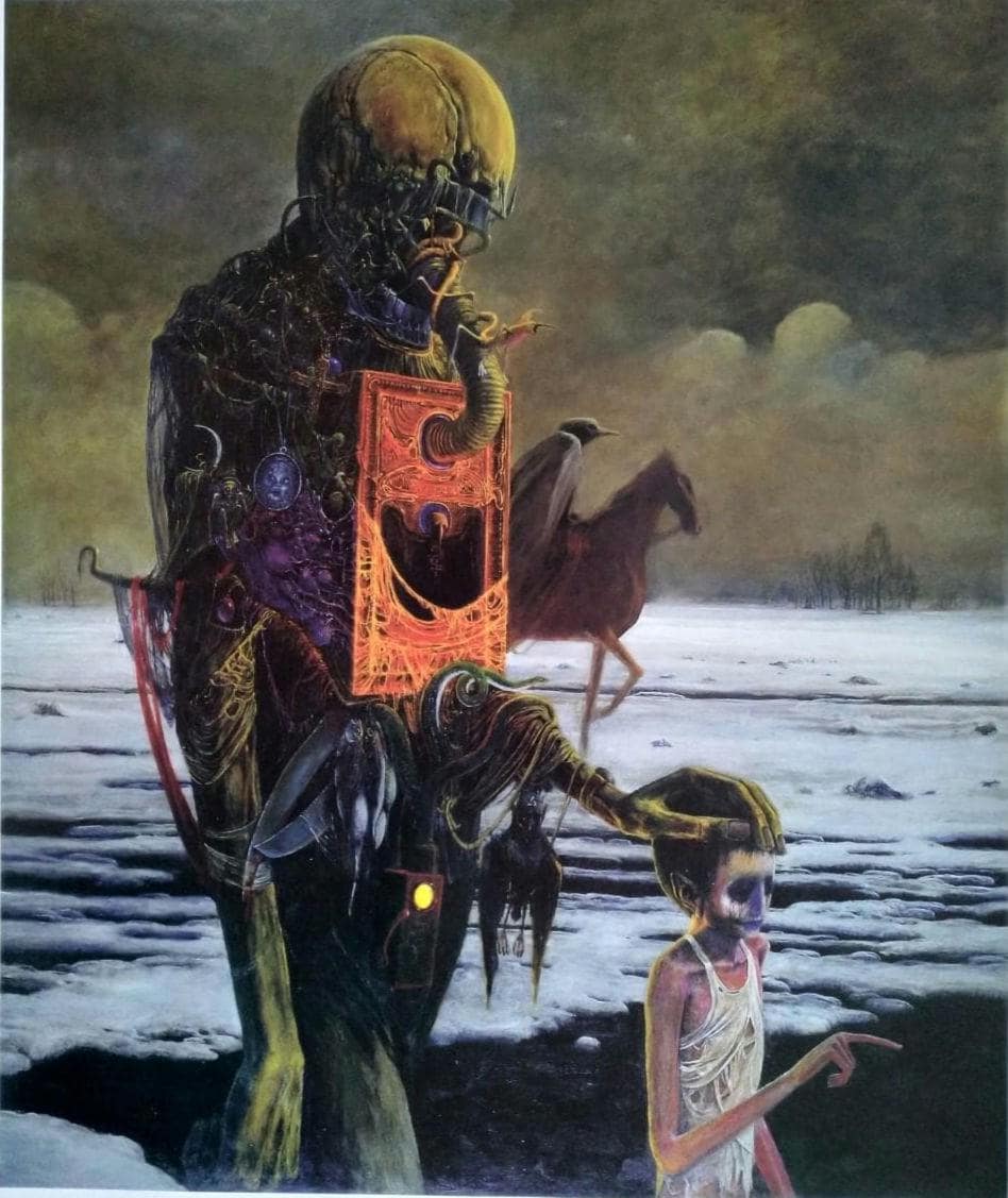 Zdzislaw Beksinski Limited Edition Print: Polish Surrealist Art