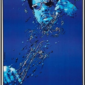 Jazz Greats Charles Mingus  Original 1981 Music Poster by Waldemar Swierzy Wall Decor Jazz Fan Lover Gift from Polish Poster Studio