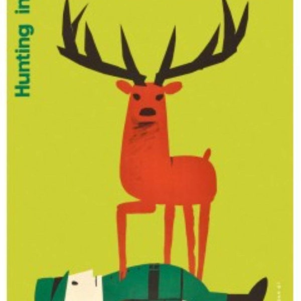 Hunting in Poland Limited Modern edition of 1961 design by Wiktor Gorka